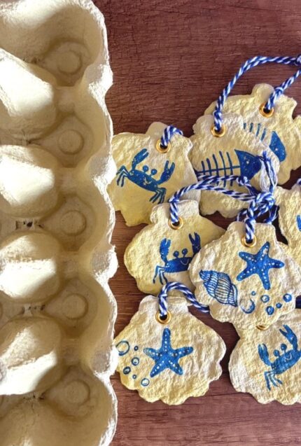 small pendant with print