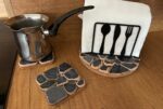 Black Set of 3: Unique Trivet & Coasters - Image 3