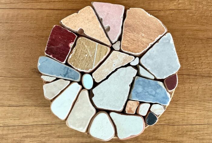 Coastal Tile Trivet – Sea-Worn Ceramic - Image 4