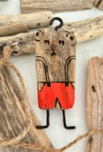 Driftwood Mouse-Bear in Red Shorts – One Chunk of Pure Charm