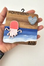 square wooden pendants