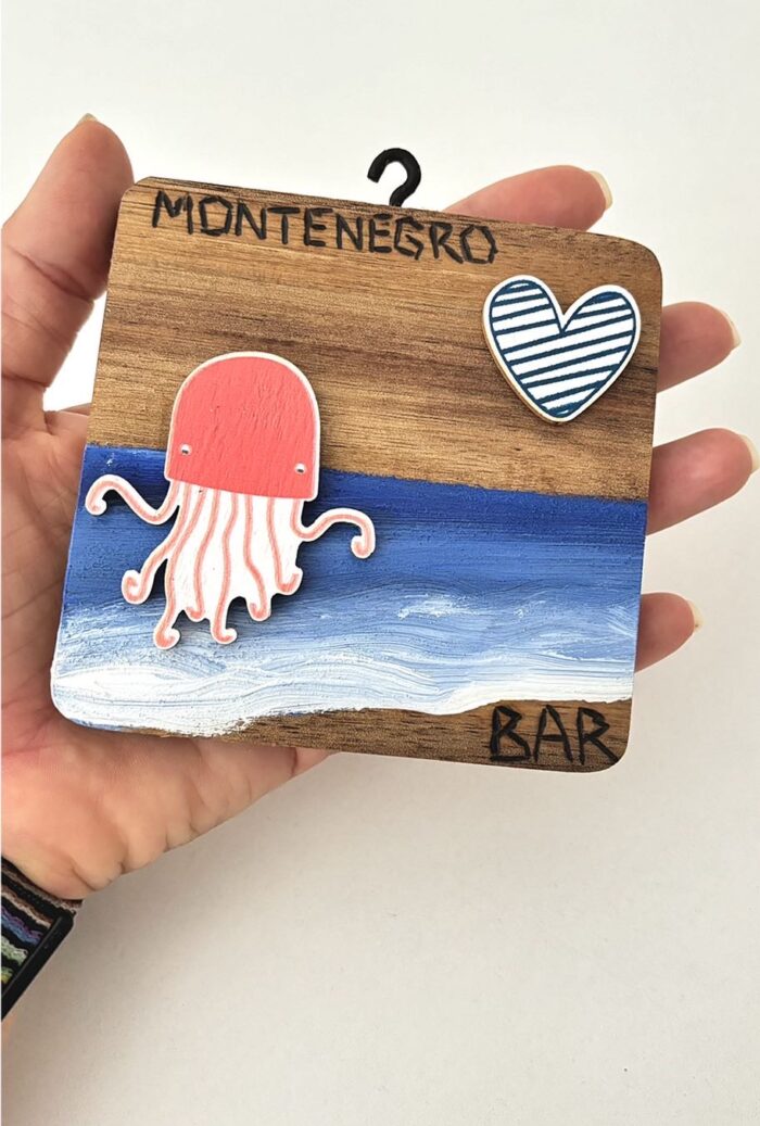 square wooden pendants