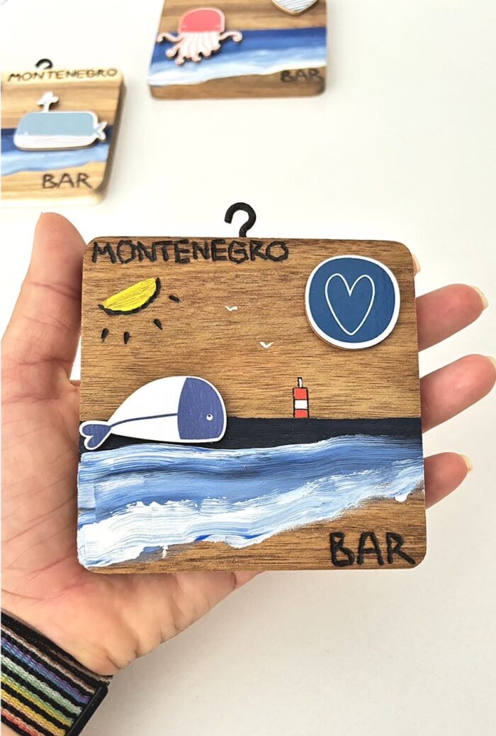 square wooden pendants