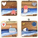 square wooden pendants