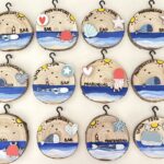 ring wooden pendants