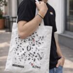 sitges manhole cover print tote bag