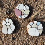 wooden pendants with sea tiles