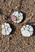 wooden pendants with sea tiles