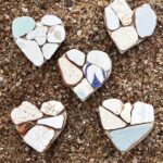 sea tile heart