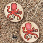 Wooden Hanging Octopus