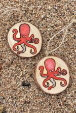Wooden Hanging Octopus