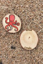 Wooden Hanging Octopus - Image 2