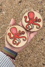 Wooden Hanging Octopus - Image 3