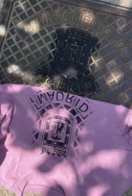 madrid manhole cover print t shirt
