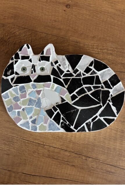 black cat mosaic