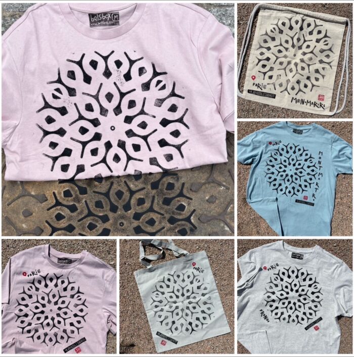 paris manhole cover on bags