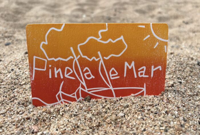 pineda de mar print – catalonia wall art, quirky travel souvenir