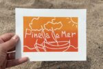 pineda de mar print – catalonia wall art, quirky travel souvenir
