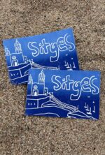 sitges linocut print