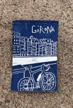 girona linocut print