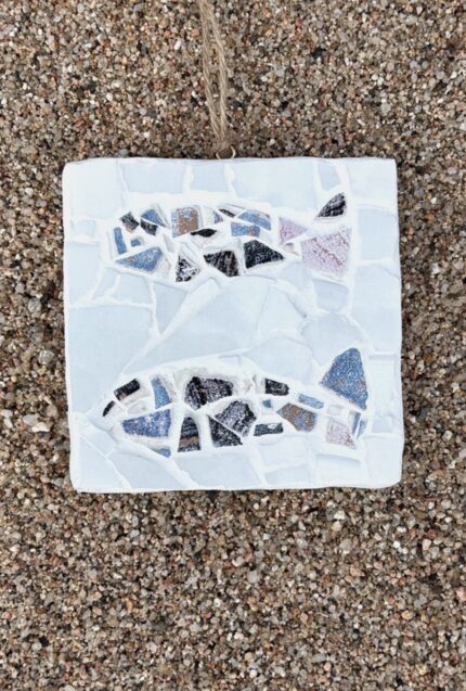 white fish mosaic