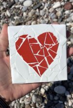 red heart mosaic