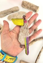 quirky driftwood parrot