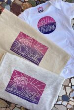 i🩷bar set – matching outfit for bar lovers (montenegro or mojito!) – t shirt, baby bodysuit & tote