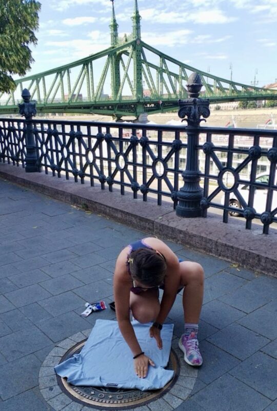 Manhole printing in action