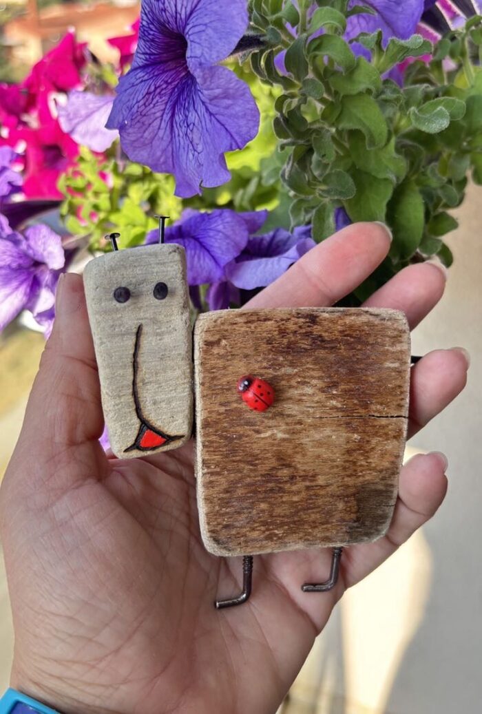 driftwood animal — coastal wall or shelf decor