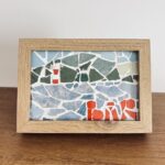 bar montenegro mosaic — lighthouse souvenir — recycled sea tiles