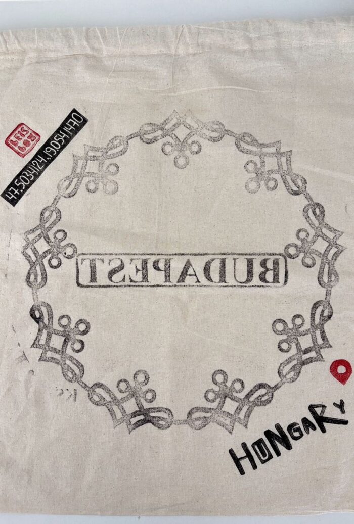 paris manhole cover print on backpack (copy)