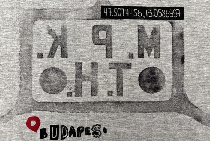 budapest manhole cover print on t shirt #3 – final drop