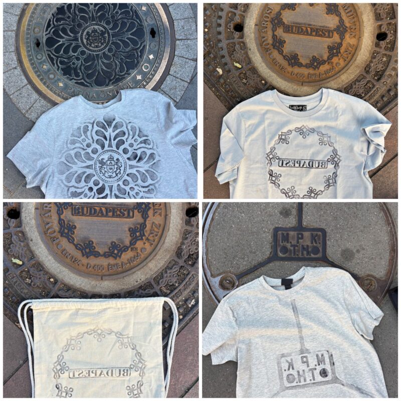 Budapest manhole cover tees in action