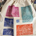 handmade drawstring backpack – catalonia city prints