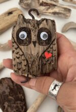 driftwood owl figurine