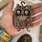 driftwood owl figurine