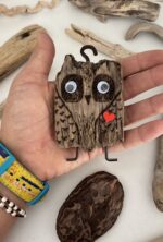 driftwood owl figurine