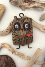 driftwood owl figurine