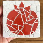 pomegranate: red–white mosaic