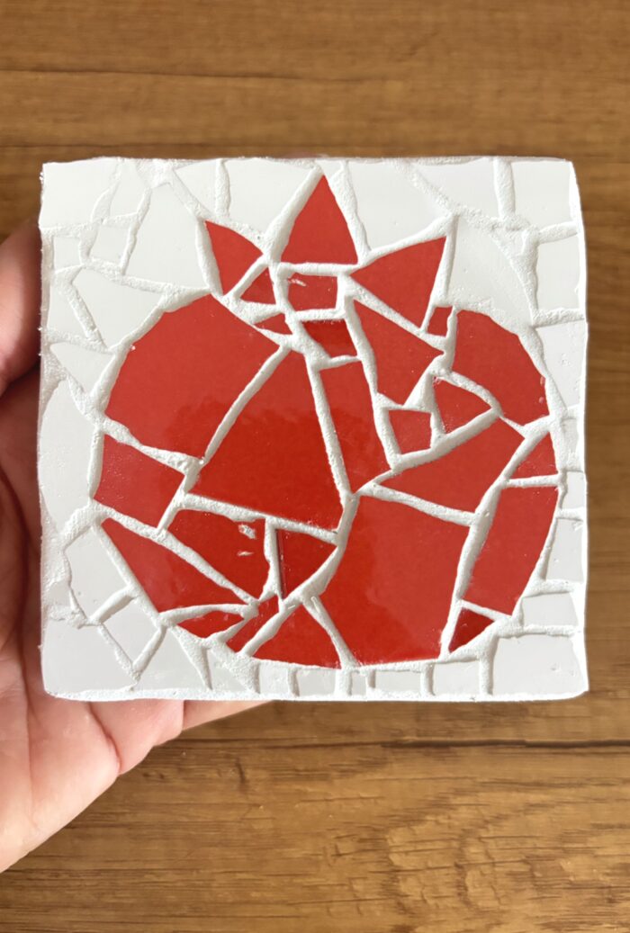 pomegranate: red–white mosaic