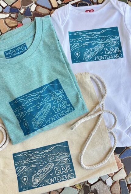 cruise outfit set: t shirt, backpack, baby onesie