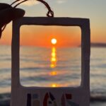 polaroid style mosaic frame “bar” – mediterranean sunset souvenir