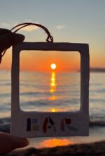 polaroid style mosaic frame “bar” – mediterranean sunset souvenir
