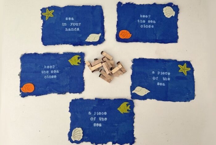 eco friendly recycled paper cards – felt sea designs