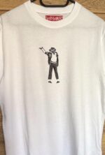 linoprint t shirt “mj dance”