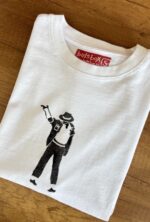 linoprint t shirt “Michael Jackson dance”