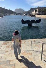 cartagena whale tail linocut set