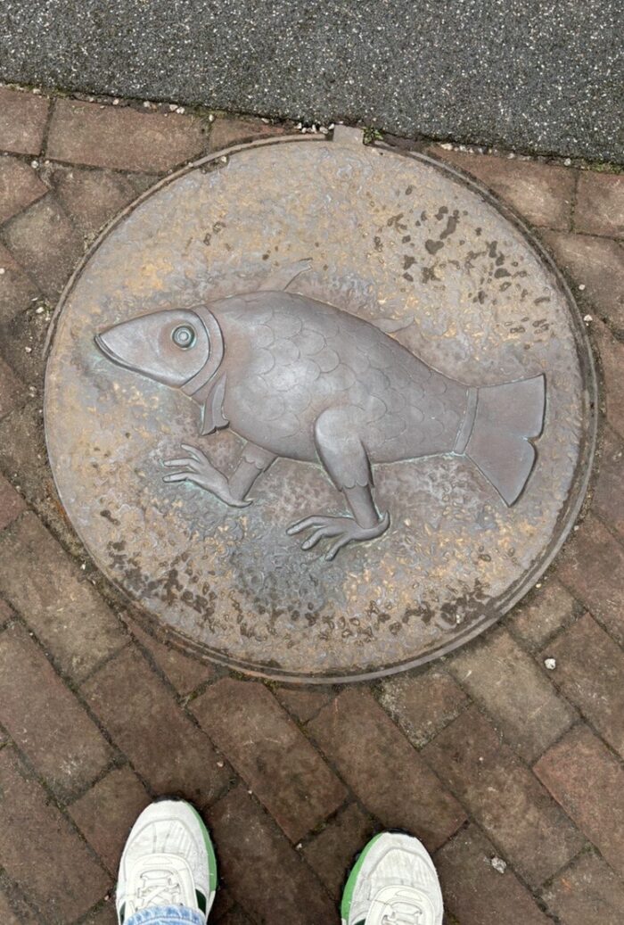 riga manhole cover print t shirt