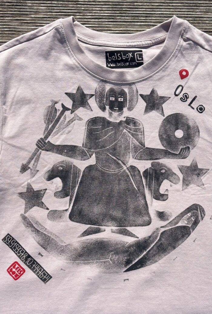 oslo manhole cover print t shirt